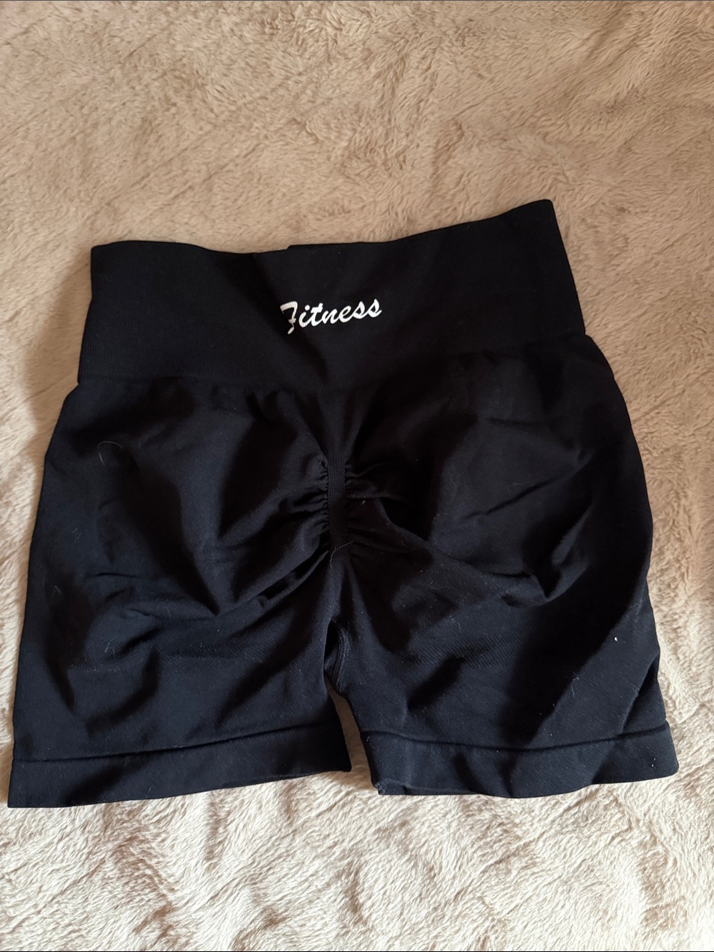 Black Women's High-Waist Shorts